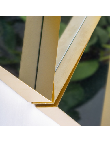 Espejo Dorado Triangular Kodie Mediano