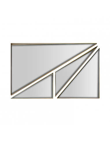 Espejo de Pared Triangular Kodie Pequeño Espejo de Pared Triangular Kodie Pequeño