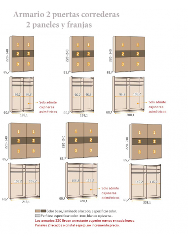 Armario 2 puertas correderas colgadas... Armario 2 puertas correderas colgadas...