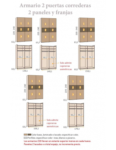 Armario 2 puertas correderas colgadas... Armario 2 puertas correderas colgadas...