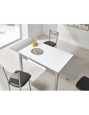Mesa de Cocina Cristal Alba Extensible