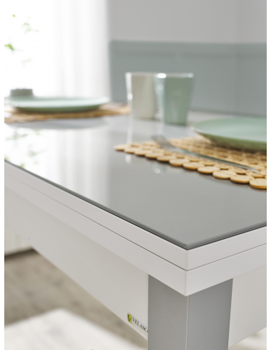 Mesa de Cocina Cristal Génova Extensible Mesa de Cocina Cristal Génova Extensible