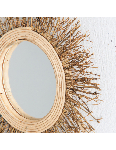 Espejo Rattán Irregular