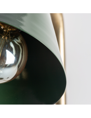 Lámpara De Pie Latón Negro y Dorado