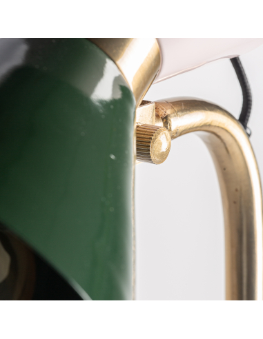 Lámpara De Pie Latón Negro y Dorado