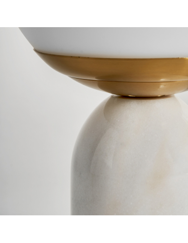 Lámpara De Sobremesa Acero y Vidrio...