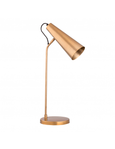 Lámpara De Sobremesa Dorada...