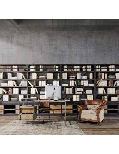 Lámpara De Sobremesa Dorada Foco