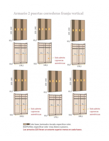 Armario 2 puertas correderas colgadas... Armario 2 puertas correderas colgadas...
