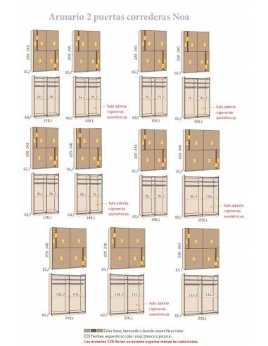 Armario 2 puertas correderas colgadas...