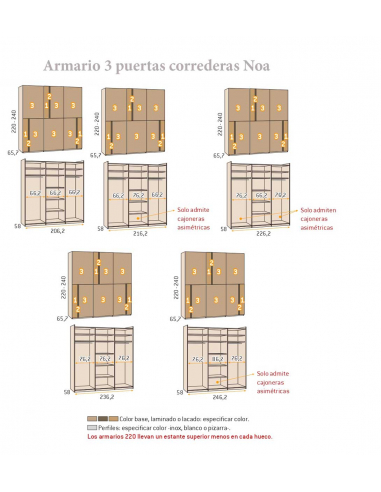Armario 3 puertas correderas colgadas... Armario 3 puertas correderas colgadas...
