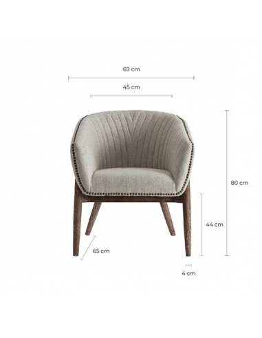 Sillón Neive Gris Sillón Neive Gris