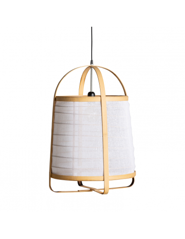 Lámpara De Techo Bambú y Hierro