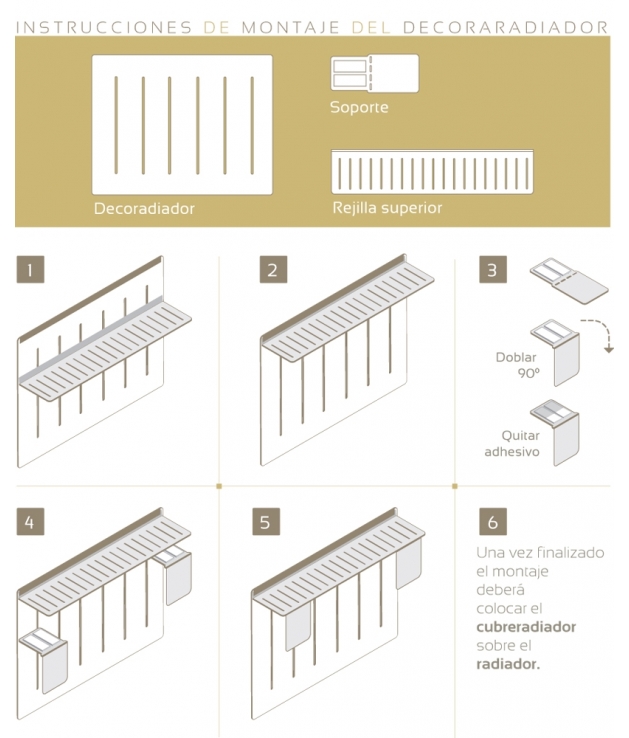 Cubreradiador aluminio