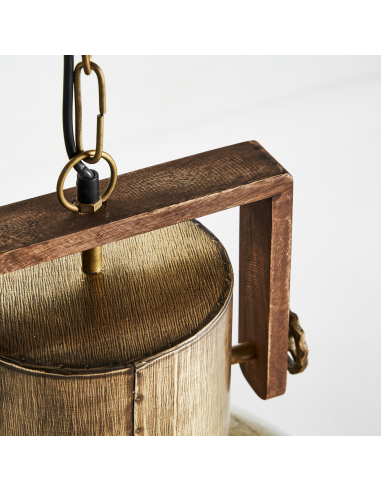 Lámpara De Techo Dorada