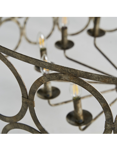 Lámpara De Techo Hierro Provenzal