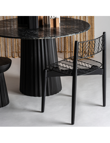 Mesa Comedor Plissé Negra