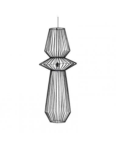 Lámpara De Techo Plissé Negro