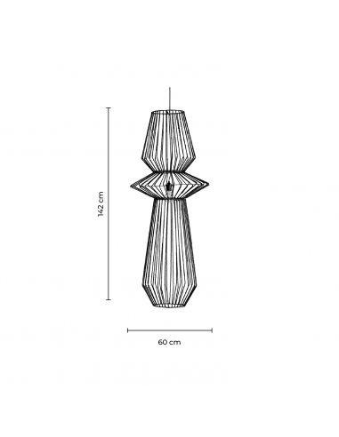 Lámpara De Techo Plissé Negro