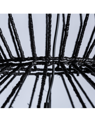 Lámpara De Techo Plissé Negro