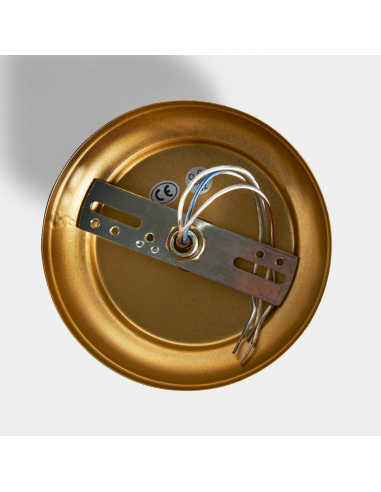 Lámpara De Techo Negro y Dorado