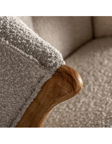 Sillón Prati Bouclé Blanco