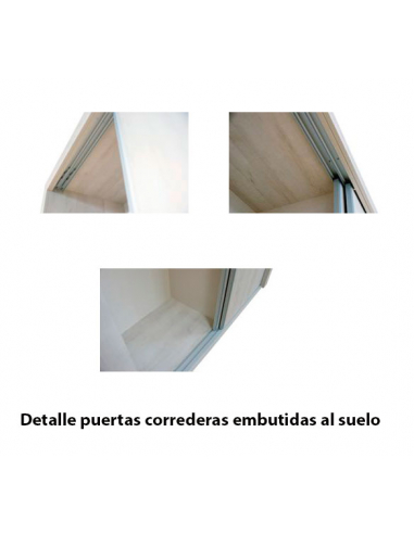 Armario 3 puertas correderas embutidas