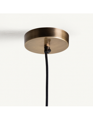 Lámpara De Techo Negra Artesanal