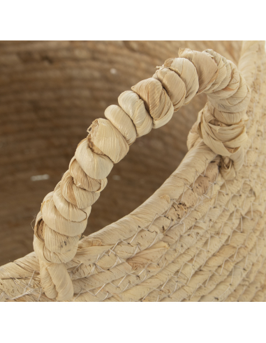 Set 2 cestos hojas de maíz natural Set 2 cestos hojas de maíz natural