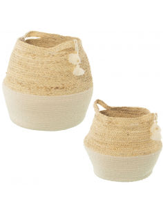 Set 2 cestos hojas de...