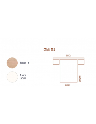 Composición dormitorio matrimonio...