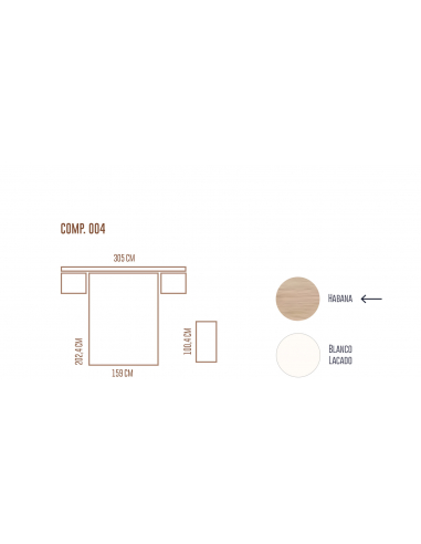 Composición dormitorio matrimonio...