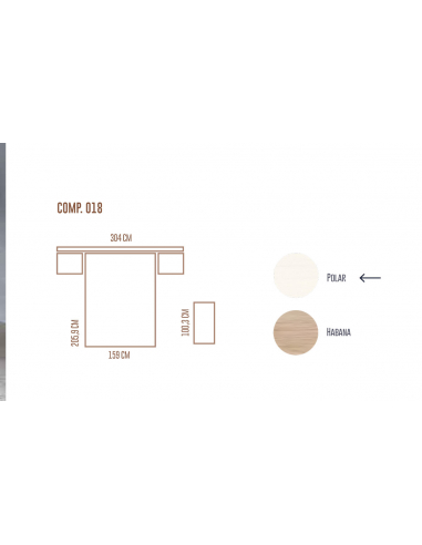 Composición dormitorio matrimonio...