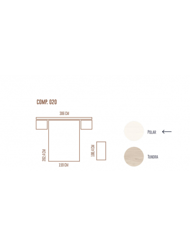 Composición dormitorio matrimonio...
