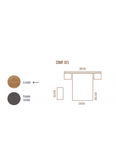 Composición dormitorio matrimonio...