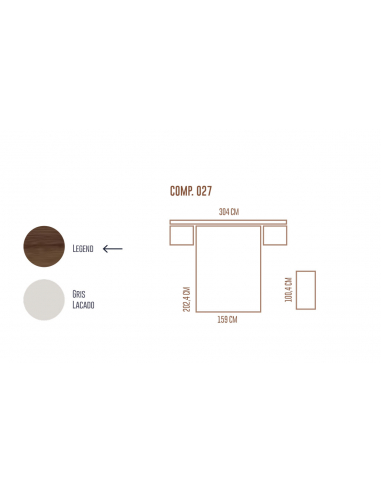 Composición dormitorio matrimonio Kos... Composición dormitorio matrimonio Kos...