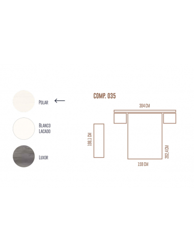 Composición dormitorio matrimonio...