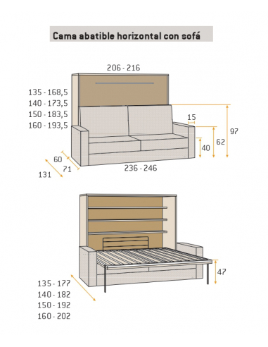 236 Camas abatibles horizontales Todas página