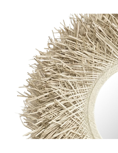 Espejo Decorado Pandan Natural Pequeño