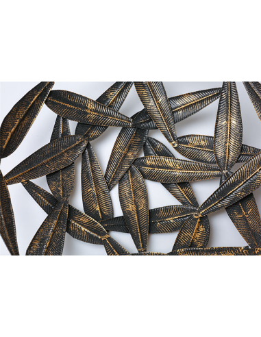 Centro metal hojas troquel. 40 cms.