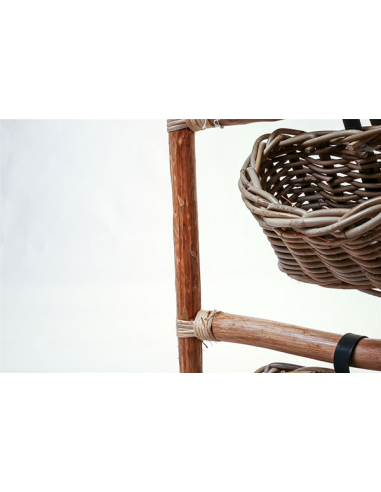 Escalera natural y macetero Kubu grey Escalera natural y macetero Kubu grey