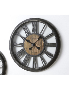 Reloj troquelado marrón