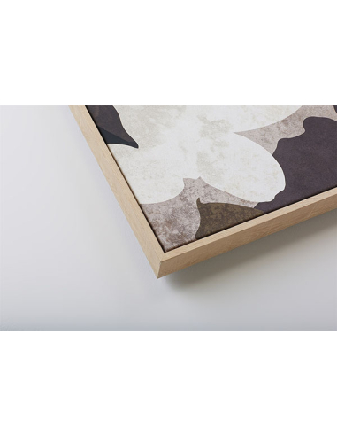 Lienzo impr. flores abs. m/natural