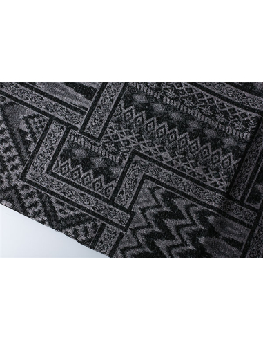 Camino estampado étnico griset flecos