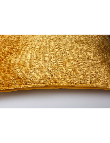 Cojín chenilla jaspeado mostaza...