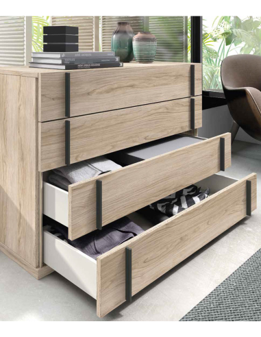 Cómoda Cuatro Cajones Kúbica 19