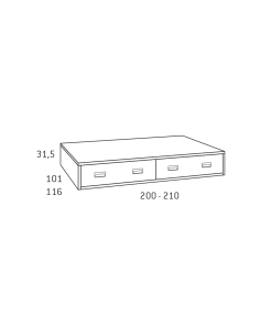 Compacto con módulo dos baúles 2