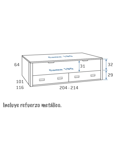 Compacto lowcost nido oculto y dos...