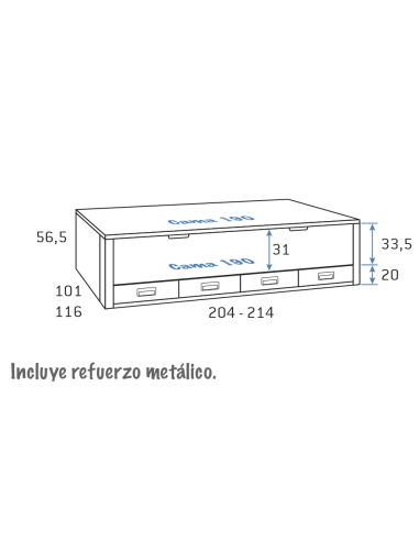 Compacto lowcost nido oculto y cuatro...