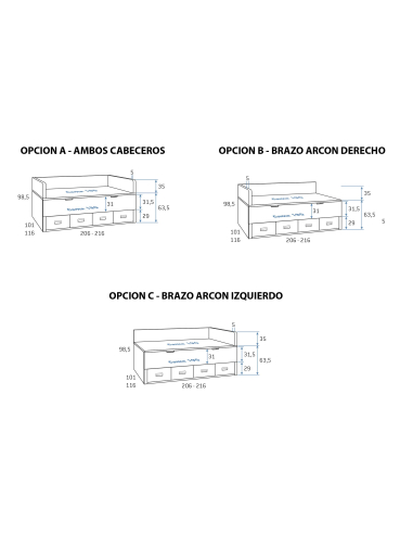 Compacto nido oculto y cuatro...
